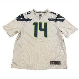 Seattle Seahawks DK Metcalf #14 On FIeld XXL Grey Football Jersey Nike Official